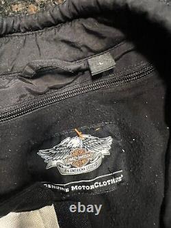 Harley Davidson Men's Bar & Shield/ HD-MC/Double Lined/Motorcycle Jacket Size L