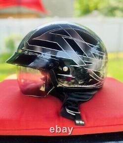 Harley-Davidson Men's Bar & Shield Half Helmet With Sun Shield 98224-11VM (L)