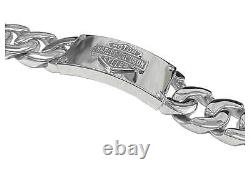 Harley-Davidson Men's Bar & Shield Logo Curb Link ID Bracelet, Steel HSB0143 (9)