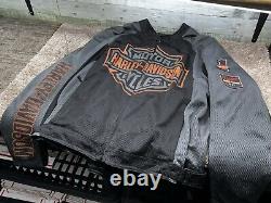 Harley Davidson Men's Bar & Shield Logo Mesh Jacket XXL 2XL 98233-13VM 01696