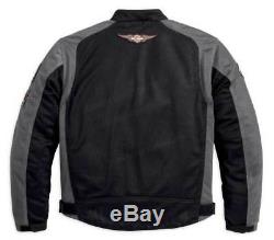 Harley-Davidson Men's Bar & Shield Logo Mesh Riding Jacket Black 98233-13VM