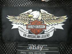 Harley-Davidson Men's Bar & Shield Logo Stripe Mesh Jacket Size 2XL #VIN487