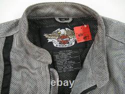 Harley-Davidson Men's Bar & Shield Logo Stripe Mesh Jacket Size 2XL #VIN487