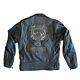 Harley Davidson Men's Black Leather Jacket Skull Bar & Shield Medium 97194-10vm