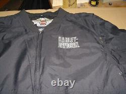 Harley Davidson Men's Black Nylon Jacket Bar + Shield 3XL Free Shipping