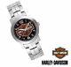 Harley-davidson Men's Bulova Bar & Shield Wrist Watch 76a019 Msrp $150.00