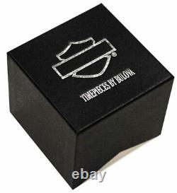 Harley-Davidson Men's Bulova Bar & Shield Wrist Watch 76A019 MSRP $150.00