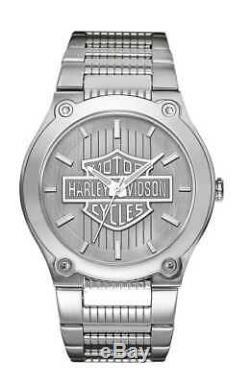 Harley-Davidson Men's Bulova Bar & Shield Wrist Watch 76A134