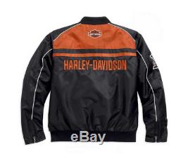 Harley-Davidson Men's Casual Jacket, Moto Ride Bar & Shield, Black