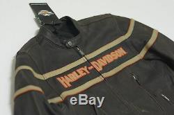 Harley Davidson Men's LEGEND Distressed Leather Jacket Bar&Shield 2XL 98025-12VM