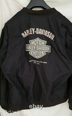 Harley Davidson Men's Nylon Jacket Reflective Bar & Shield Large 97441-06VM GUC