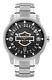 Harley-davidson Men's Open Bar & Shield Stainless Steel Watch, Silver 76b182