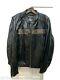 Harley Davidson Men's Roadway Black Leather Jacket Bar & Shield Xl 98015-10vm Ec