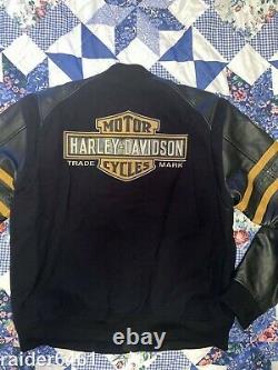 Harley-Davidson Men's Ridge Bar & Shield Bomber Black Jacket L H-D 97594-14VM EC