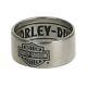 Harley Davidson Men's Ring Classic Bar & Shield Logo Band Silver Size 11 Hdr0264