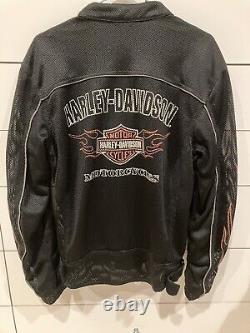Harley Davidson Men's Size Small Bar & Shield Logo Mesh Gear Armored Jacket