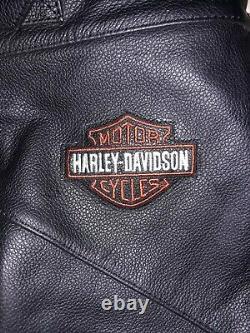 Harley Davidson Men's Size XL Black Bar & Shield Leather Chaps