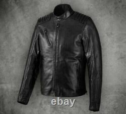 Harley Davidson Men's Temerity Bar&Shield Black Leather Jacket L 98047-19VM