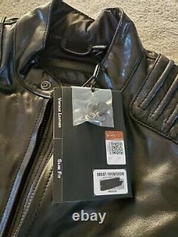 Harley Davidson Men's Teremity Bar&Shield Black Leather Jacket 98047-19VM MEDIUM