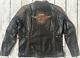 Harley Davidson Men's Trostel Bar&shield Black Leather Jacket Xl 98053-19vm