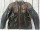 Harley Davidson Men's Trostel Bar&shield Black Leather Jacket Xl 98053-19vm