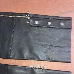 Harley-Davidson Men's XL Bar & Shield Stock Zip Snap Leather Chaps 98090-06VM