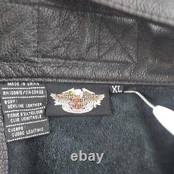 Harley-Davidson Men's XL Bar & Shield Stock Zip Snap Leather Chaps 98090-06VM