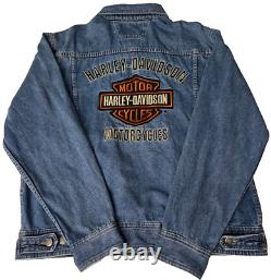 Harley Davidson Mens Bar & Shield Denim Jacket 99040-08VM L Hard to Find