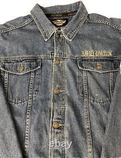 Harley Davidson Mens Bar & Shield Denim Jacket 99040-08VM L Hard to Find