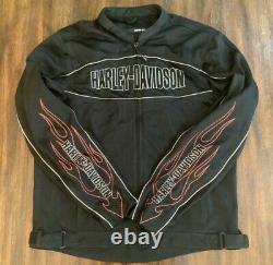 Harley-Davidson Mens Bar & Shield Flames Ride Ready Mesh Jacket 98304-10VT