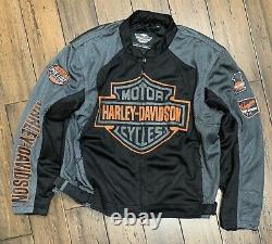 Harley Davidson Mens Bar & Shield Logo Mesh Jacket 98233-13VM. Size 2XLARGE
