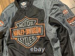 Harley Davidson Mens Bar & Shield Logo Mesh Jacket 98233-13VM. Size 2XLARGE