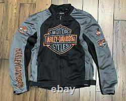 Harley Davidson Mens Bar & Shield Logo Mesh Jacket 98233-13VM. Size XLARGE