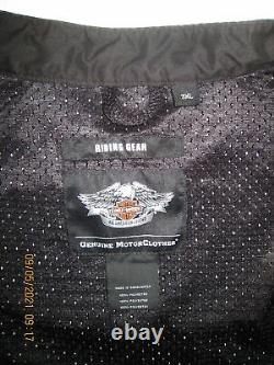 Harley Davidson Mens Bar & Shield Logo Mesh Motorcycle Jacket 98233-13VM Sz 3XL