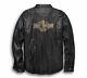 Harley Davidson Mens Bar & Shield Vintage Distressed Leather Shirt Jacket Nwt