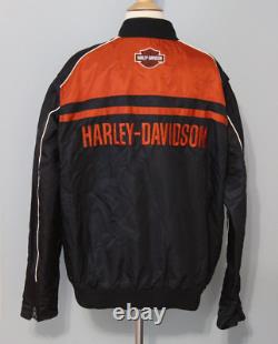 Harley-Davidson Mens Casual Jacket Moto Ride Bar & Shield Black 98553-15VM Nylon