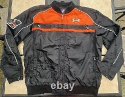 Harley-Davidson Mens Casual Jacket Moto Ride Bar & Shield Black 98553-15VM Nylon