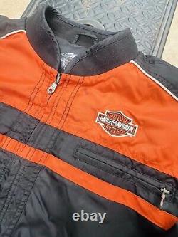 Harley-Davidson Mens Casual Jacket Moto Ride Bar & Shield Black 98553-15VM Nylon