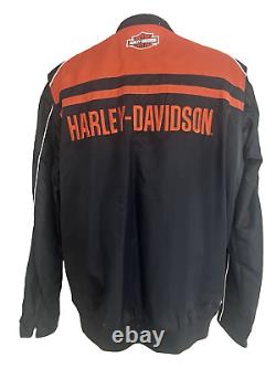 Harley-Davidson Mens Casual Jacket Moto Ride Bar & Shield Black 98553-15VM XL