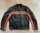Harley Davidson Mens Classic Bar&shield Black Leather Riding Jacket Xl Euc