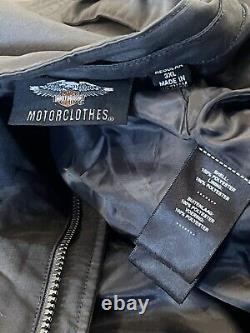 Harley Davidson Mens Convertible Vest Bar & Shield Jacket Removable Hood/Sleeves