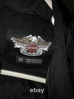 Harley Davidson Mens FXRG Jacket M Nylon Waterproof Reflective Armor Bar Liner