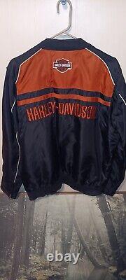 Harley Davidson Mens Nylon Jacket Moto Ride BAR & SHIELD 98553-15VM Size Large