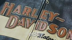 Harley Davidson Mens Prestige Leather USA Made Jacket Bar & Shield 97000-05VM XL