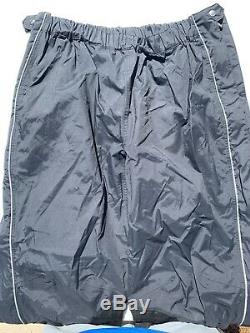 Harley Davidson Mens Rain Suit Jacket Pants XL Gray Reflective Bar & Shield