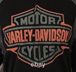 Harley Davidson Mens Riding Gear Jacket Size M Polyester Motorcycle Bar & Shield