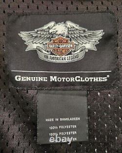 Harley Davidson Mens Riding Gear Jacket Size M Polyester Motorcycle Bar & Shield