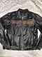 Harley Davidson Mens Roadway Bar & Shield Black Leather Jacket Large 98015-10vm