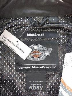 Harley Davidson Mens White Bar & Shield Mesh Jacket NWT