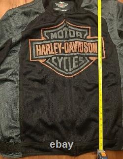 Harley Davidson Mesh Riding Jacket Men's XXL BIG&TALL (98233-13VT) Bar & Shield